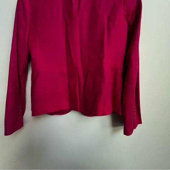 Talbots Wool Blazer 4 Pink Velvet Contrast Collar Preppy Equestrian Riding Money - Picture 12 of 13